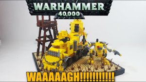 LEGO БАТЛВАГОН (Ork Battlewagon). ЛЕГО  WARHAMMER 40000. самоделка