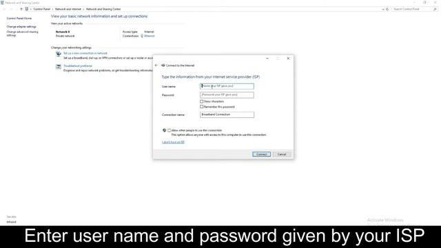 How To Create/Setup Broadband (PPPoE) Connection in your personal computer (Windows 10) смотреть онлайн