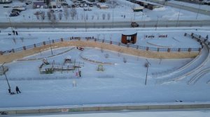 Новая набережная Нижневартовска зимой....