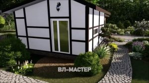 Жилой ДОМ с ГАРАЖОМ из сендвич-панелей 68м2