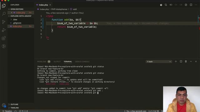 Peer review using git pull request facilities.