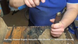 Как сделать расклёп на ноже ?