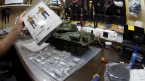 Upgrade heng long T34-85 & Сборка trumpeter sovet officer