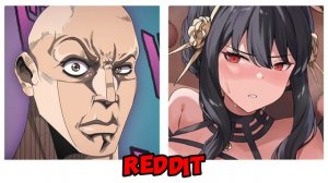 Anime VS Reddit "The rock reaction meme Yor Forger (SPY x Family)" Part #14