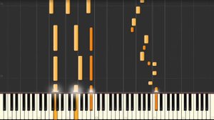 Satin Doll - jazz piano solo Synthesia tutorial