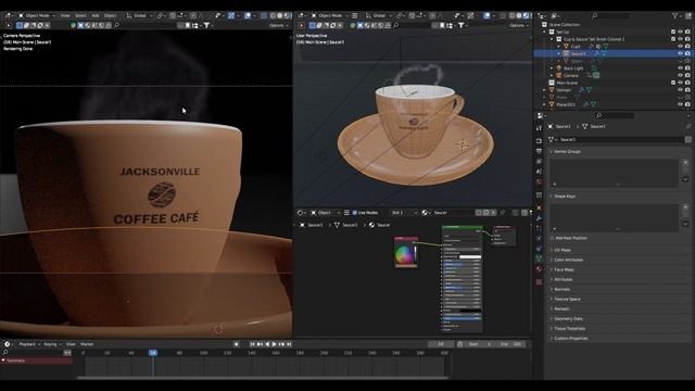 Next Day Videos: Customizable Coffee Mug & Steam Animation, Made in Blender смотреть онлайн