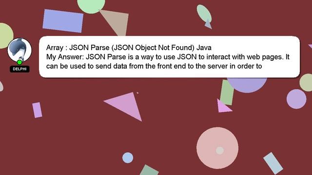 Array : JSON Parse (JSON Object Not Found) Java