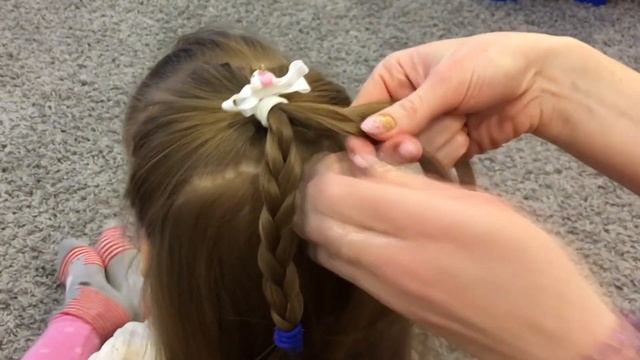 Прическа для маленькой девочки ❤ в садик, в школу ❤ Little Girl Hairstyle