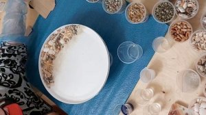 Кофейный столик "Море с ракушками" из эпоксидной смолы своими руками. Handmade. Resinart. Видео"4"