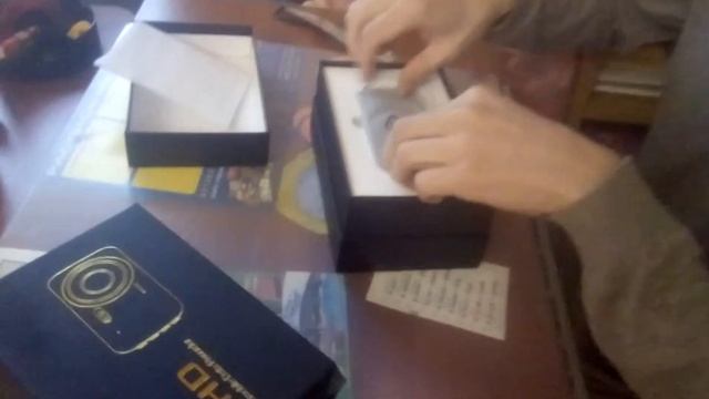 Распаковка видеорегистратора 4.0" Car DVR Camera Dual Lens with LDWS ADAS Rear view Support Front C смотреть онлайн