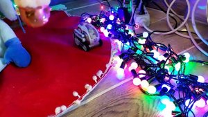 Робот Козмо, кот и Новый год / Робот Anki Cozmo