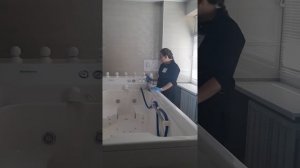 Подводный душ-массаж в санатории "Рассвет-Любань"