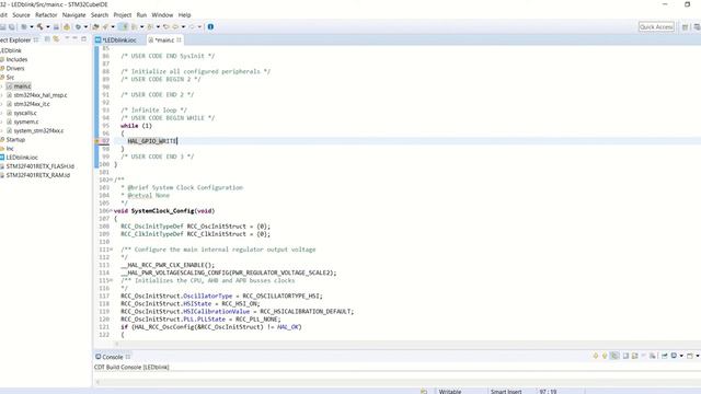 proteus simulation of LED blinking using STM32-F401RE microcontroller смотреть онлайн