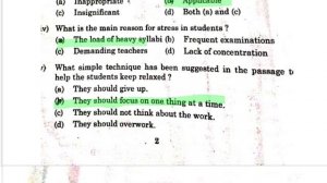 Answer Key 10th English final paper 2024 | 19 February 2024 | PSB original English solution 10th