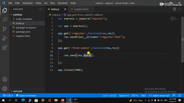 Node JS Tutorial #24 - How To Get Form Data In Node JS | Node JS Tutorial In Hindi In 2022