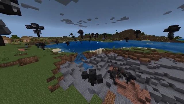 Я призвал 68 иссушителей в майнкрафте. I summoned 68 withers in minecraft. смотреть онлайн