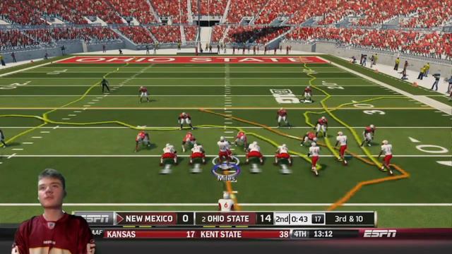 The Next Calvin Johnson Shines against #2 Ohio State!!! (S1) Ep. 3 - NCAA 14 Dynasty смотреть онлайн