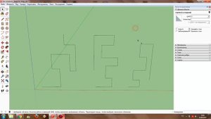 SketchUp: Как окрасить линии в разные цвета?