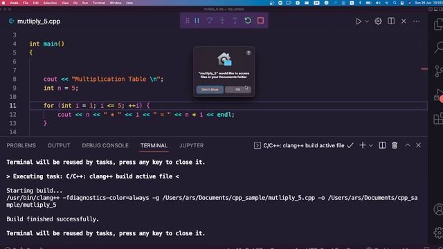 How to run & Debug C++ Cpp on Visual Studio Code Mac 2022 | Vscode Tips & Tricks