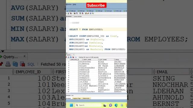 Aggregate Functions in SQL|Oracle|Interview questions