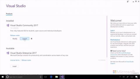 05 Install Components in Visual Studio 2017