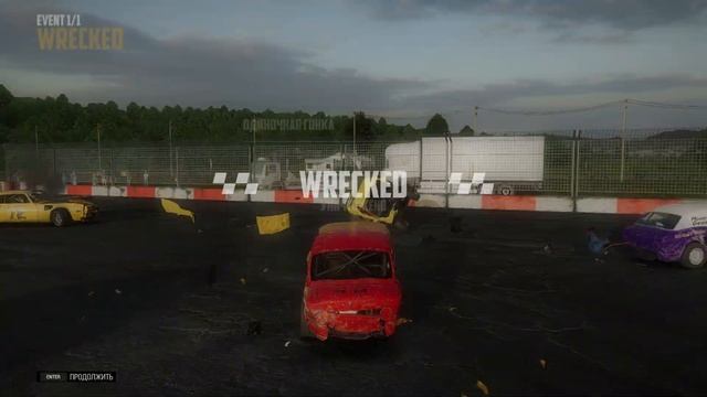 4K Wreckfest гонка НА ВЕДРАХ