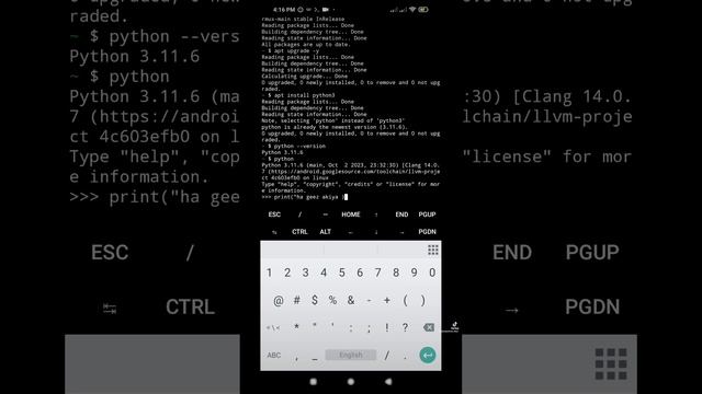 ?practice python code on termux ፓይተን በስልካቹ መጠቀም смотреть онлайн