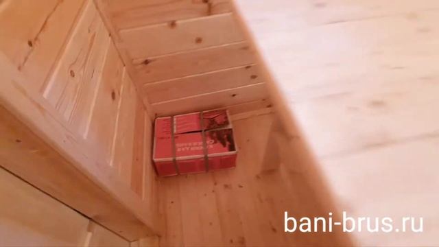 Готовая баня 5×2.3 метра по индивидуальному проекту в Республику Коми (bani-brus.ru)