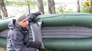 Видеообзор надувной одноместной байдарки Waterfly