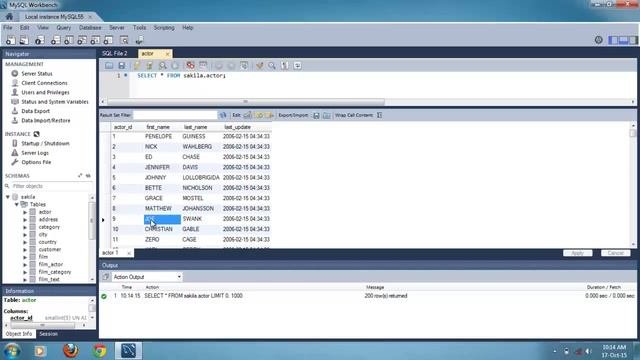 How To View And Search Table Data In Mysql Workbench 6.0