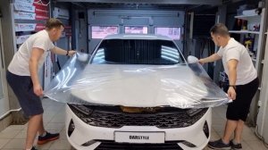 Бронирование капота полиуретаном на KIA K5