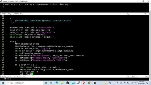 C++ Programming On Linux -  RabbitMQ Topic Exchange Example In C++