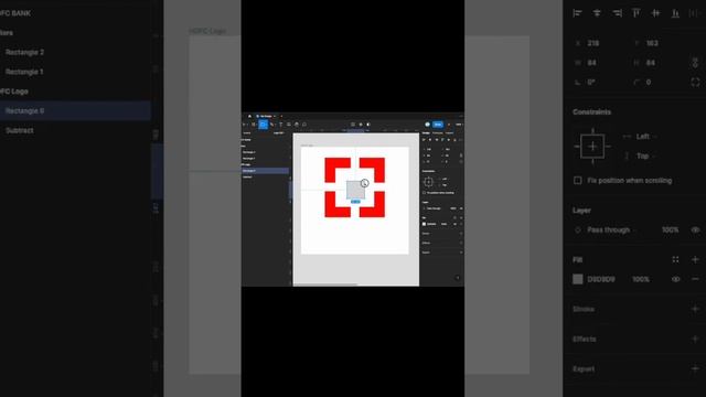 Making HDFC Logo in figma | logo design