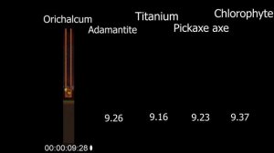 Terraria mining speed comparison (1.3.5.3)