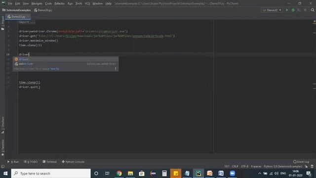 Scenario 21: Handling alerts || Selenium Python for Beginners