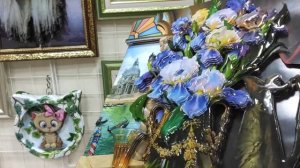 Объёмная картина папертоль: Роскошь ирисов