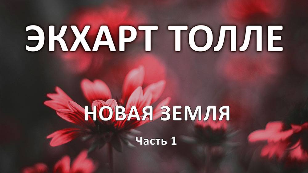 НОВАЯ ЗЕМЛЯ. Экхарт Толле. Часть 1