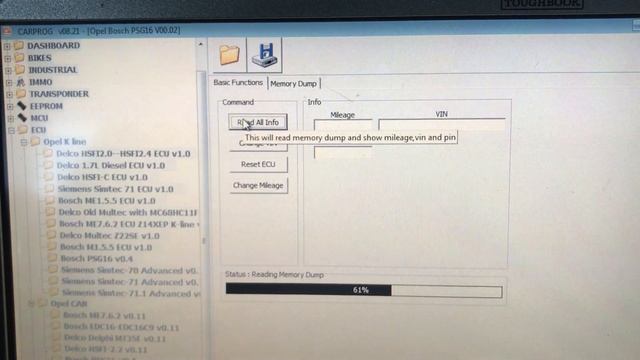 Psg16 pin code carprog. Доработанный карпрог.