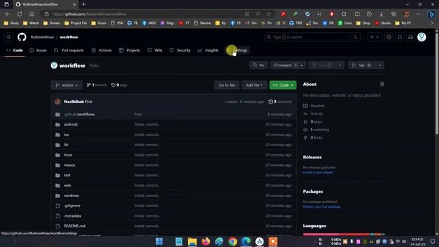 Auto Upload Flutter Release Apk To Github Android App Repo Using Github Actions