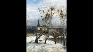 НЕВЕРОЯТНАЯ картина Грачи прилетели как нарисовать прикольное видео