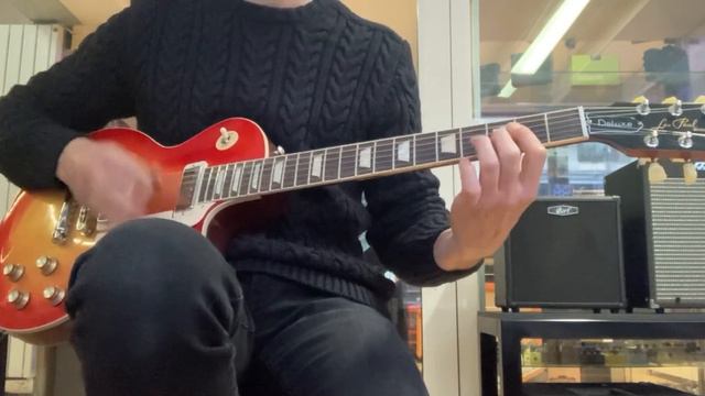 Gibson Les Paul Deluxe 70s Cherry Sunburst - Quick Test смотреть онлайн