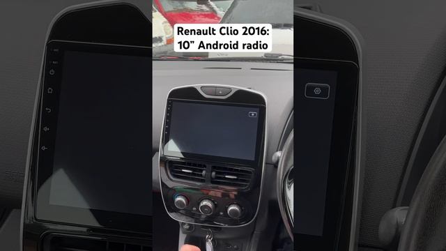 Car stereo for Renault Clio 2016: Android radio with 10” display, wireless CarPlay & Android Auto