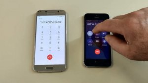 Samsung Galaxy S6 + iPhone 5se Incoming call & Outgoing call at the Same Time
