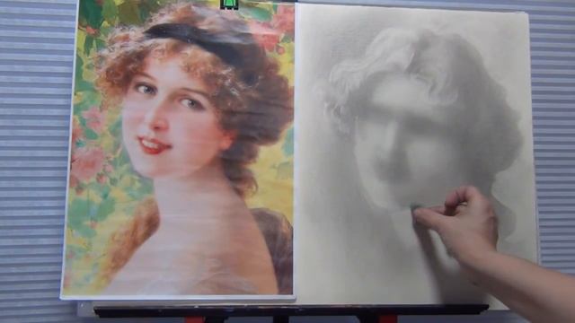 Как рисовать портрет начинающему художнику. Техника сухая кисть. Как нарисовать портрет девушки