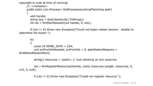 Using C#, how does one figure out what process locked a file? смотреть онлайн