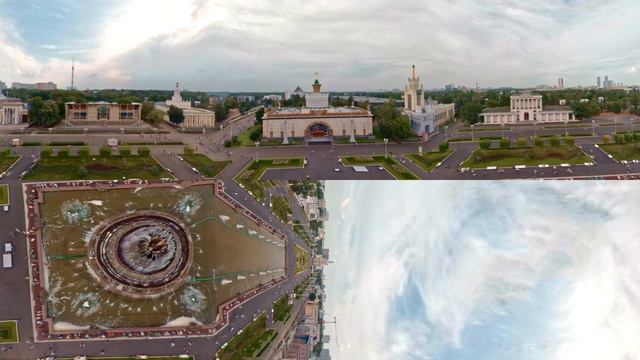 ВДНХ с дрона / 360 Video VDNH смотреть онлайн