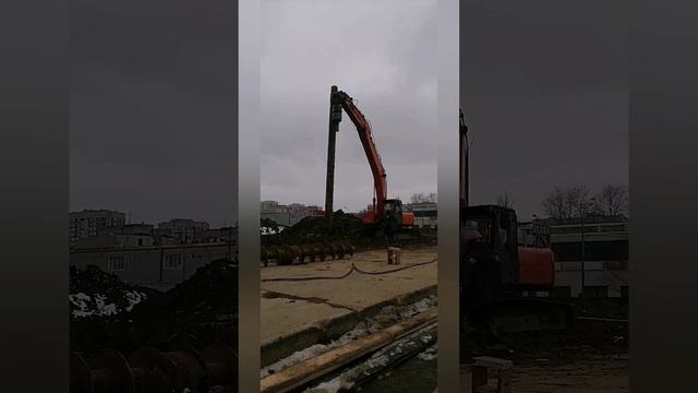 Бурение шпунтового ограждения