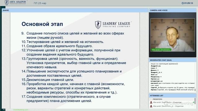 Учимся ставить цели с Александром Збожинским смотреть онлайн