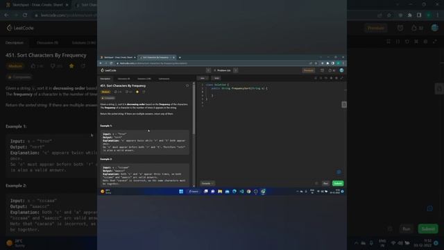 Sort Characters by Frequency???
