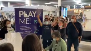 Cover of Queen’s Bohemian Rhapsody at Catania Airport Fontanarossa